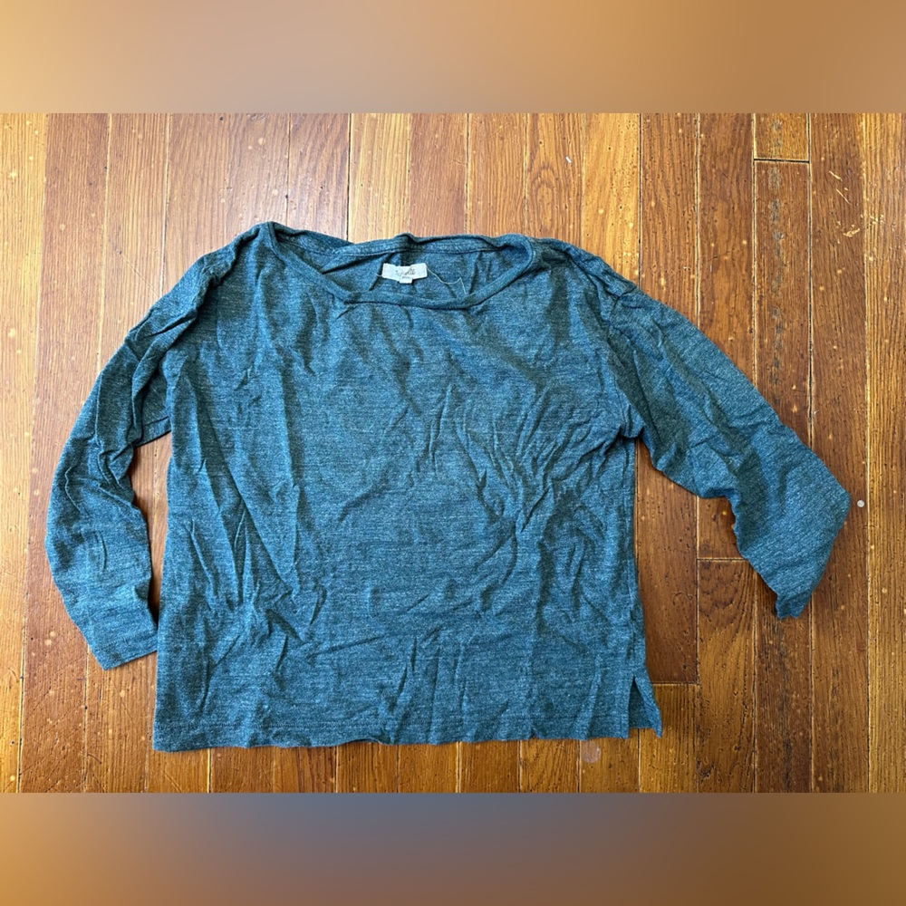 Madewell Cropped Long Sleeve Shirt
